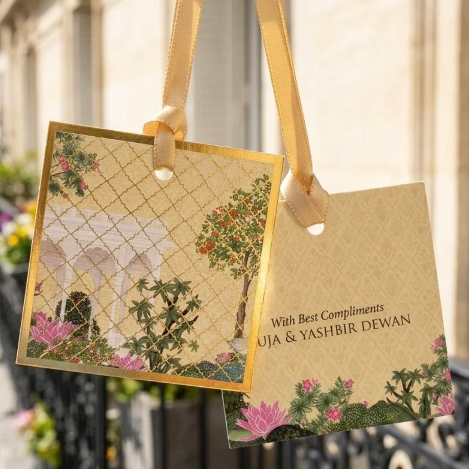 Butter Yellow Spring Hanging Gift Tag