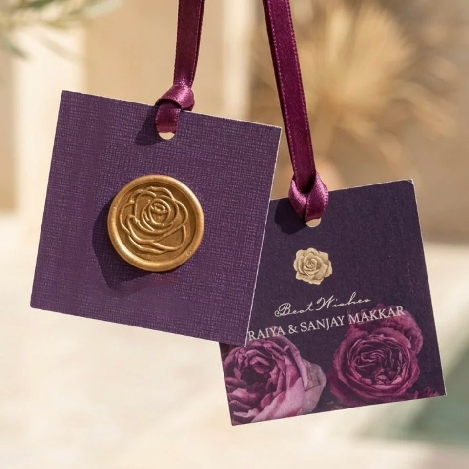 La Vie En Rose Wine Hanging Gift Tag