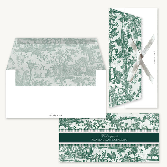 Bottle Green Serena Money Envelopes