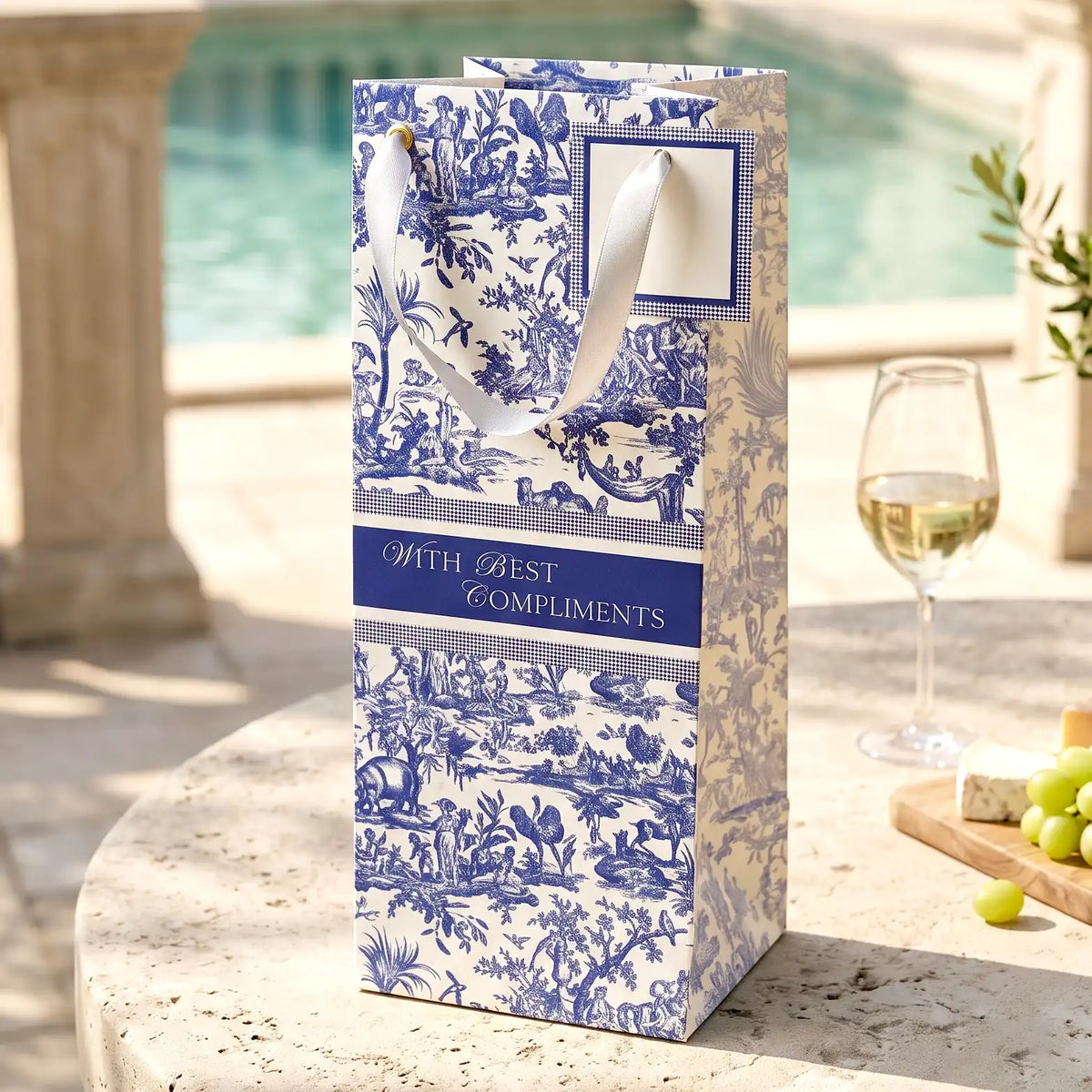 Blue Serena Bottle Bag