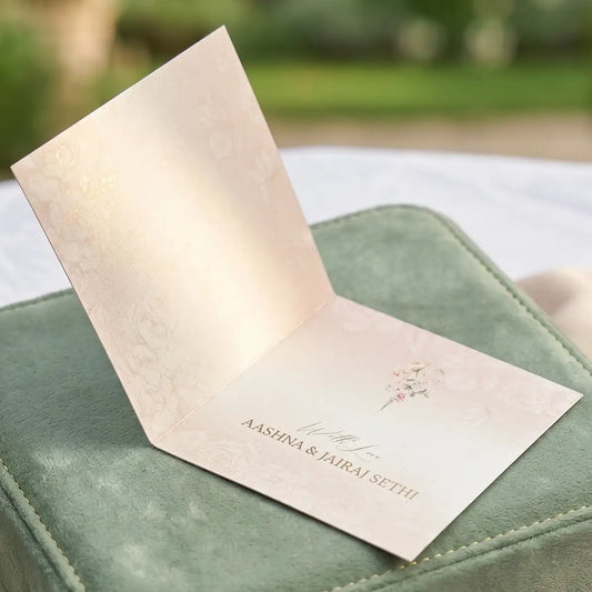 Pink Bouquet Folded Gift Cards