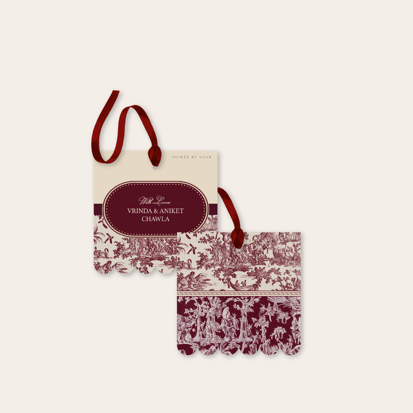 Coco Merlot Hanging Gift Tag