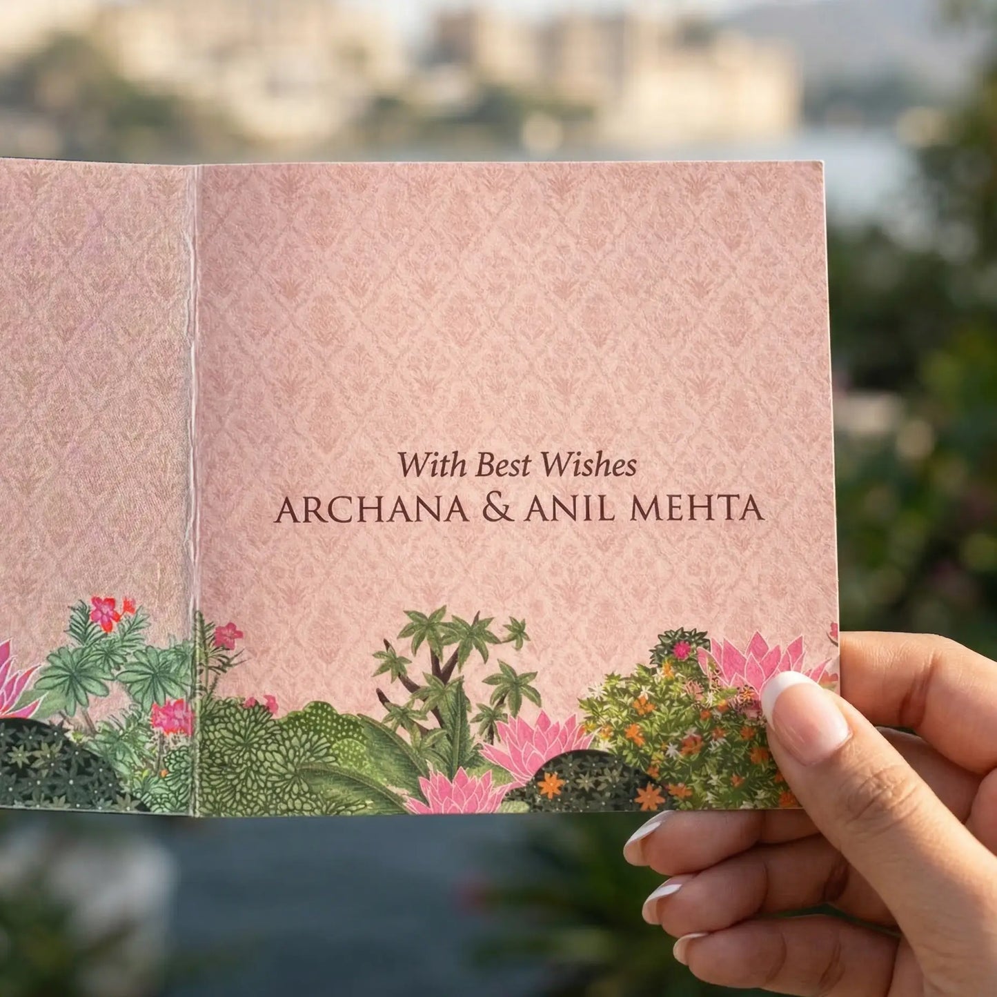 Pink Spring Folded Gift Cards