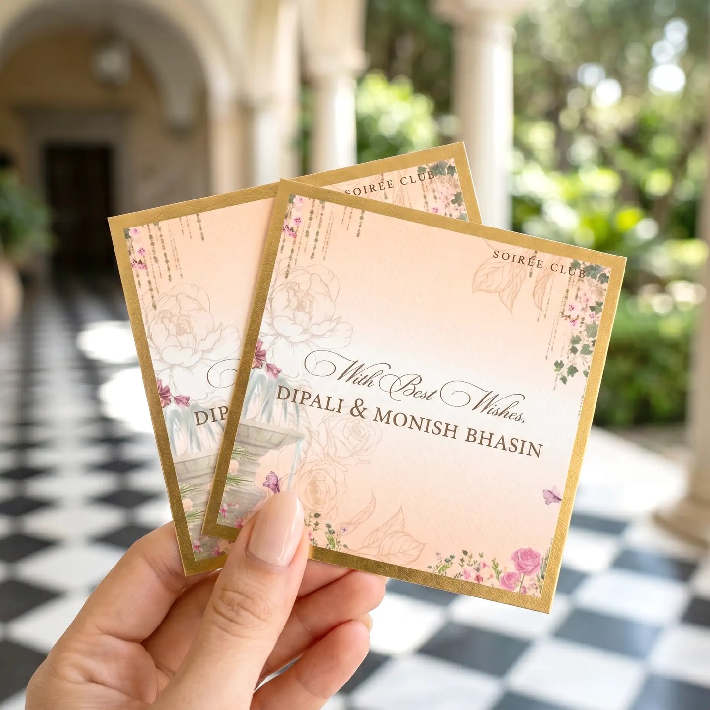 Peach Paradise Single Sided Gift Tag