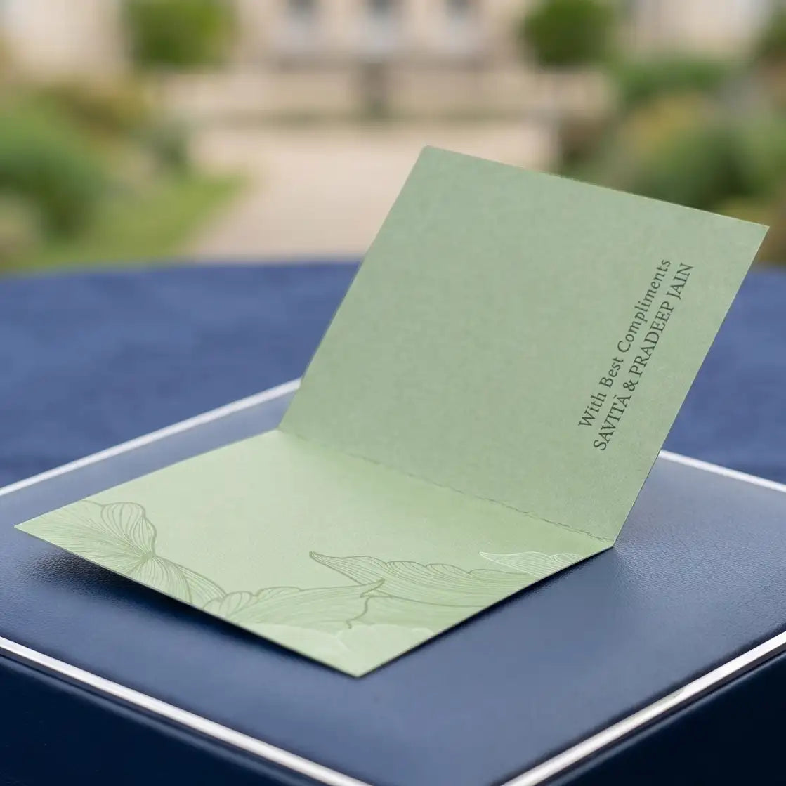 Mint Green Sauvage Folded Gift Cards