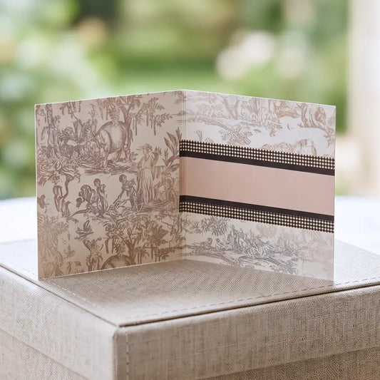 Sand Serena Folded Cards - Set of 10 Plain (No name)