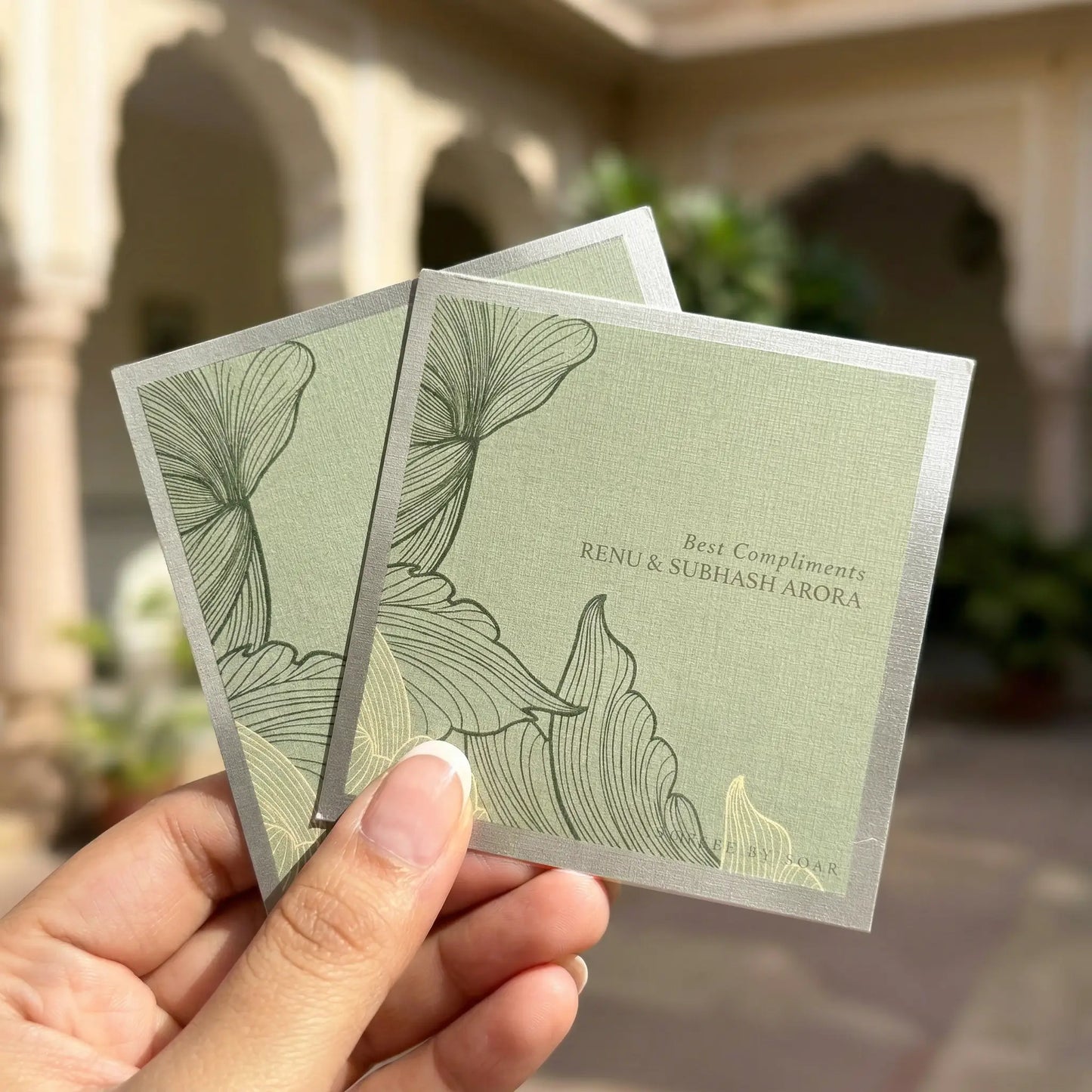 Mint Green Sauvage Single Sided Gift Tag