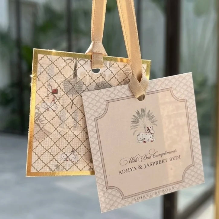 Beige Mirah Hanging Gift Tag