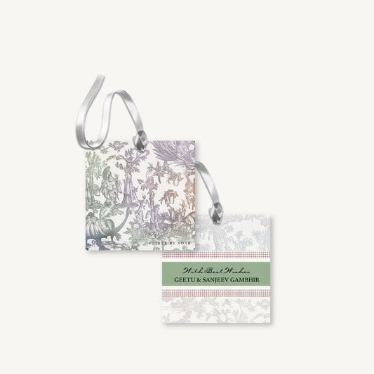 Green Serena Hanging Gift Tags