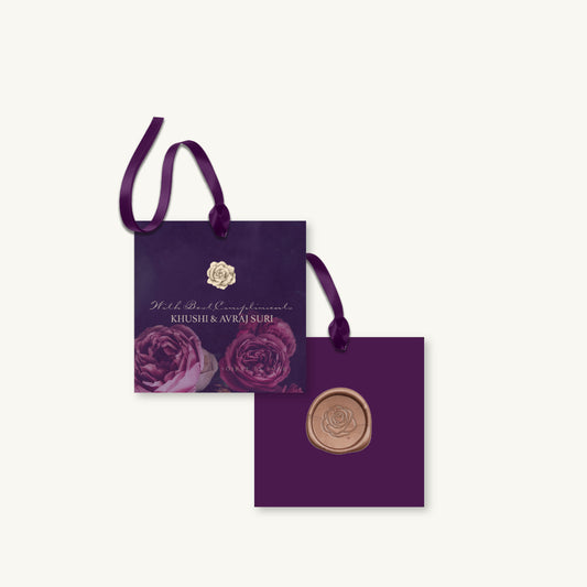 La Vie En Rose Wine Hanging Gift Tag