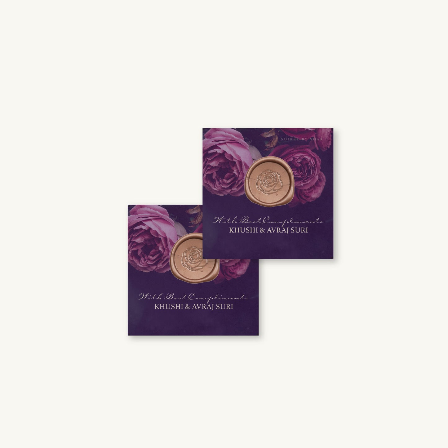 La Vie En Rose Wine Single Sided Gift Tag