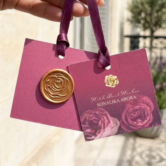 La Vie En Rose Pink Hanging Gift Tag
