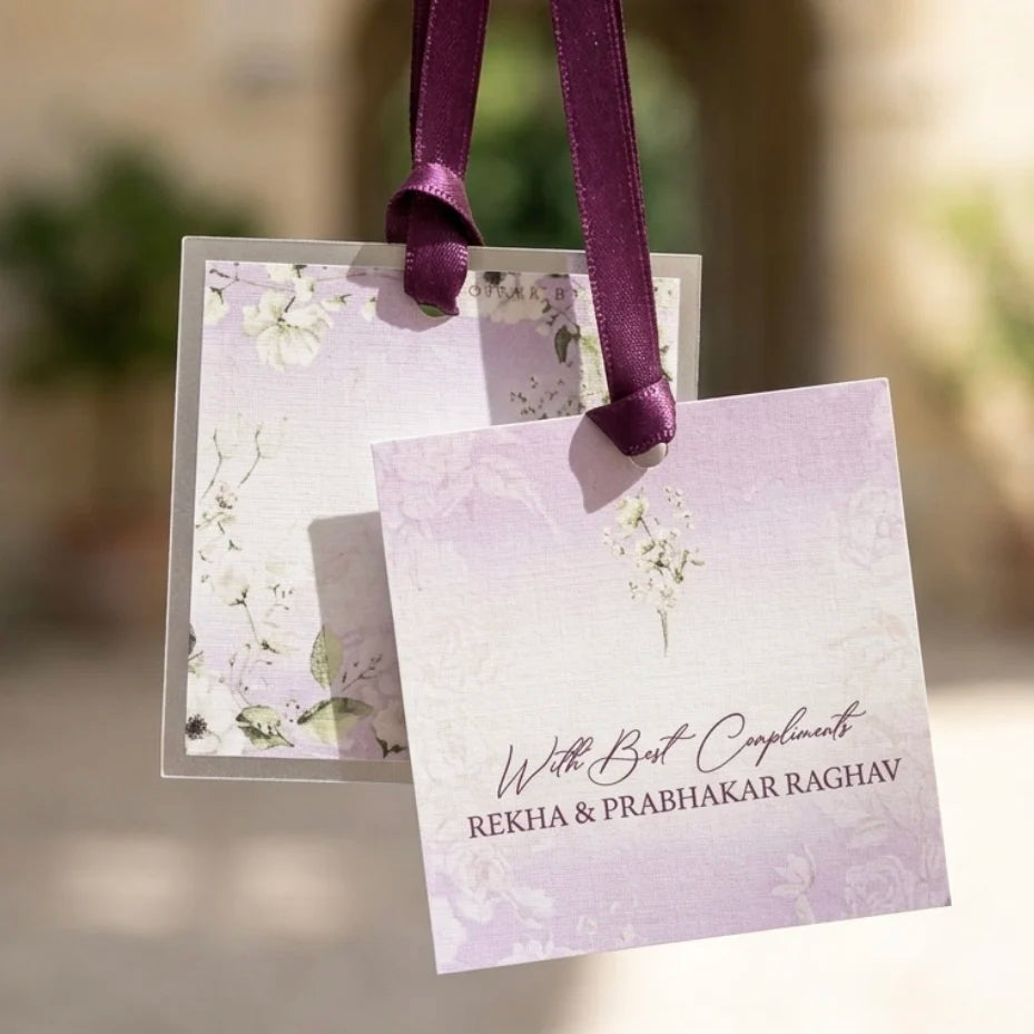 Lilac Bouquet Hanging Gift Tag