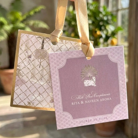 Mauve Mirah Hanging Gift Tag