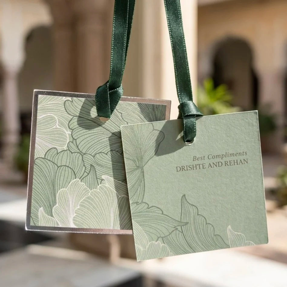 Mint Green Sauvage Hanging Gift Tag