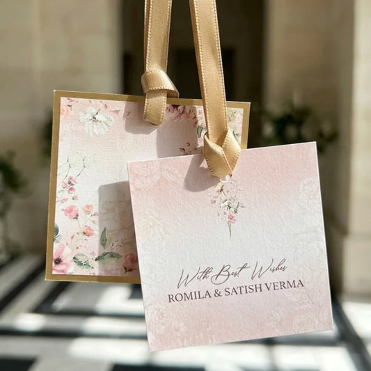 Pink Bouquet Hanging Gift Tag