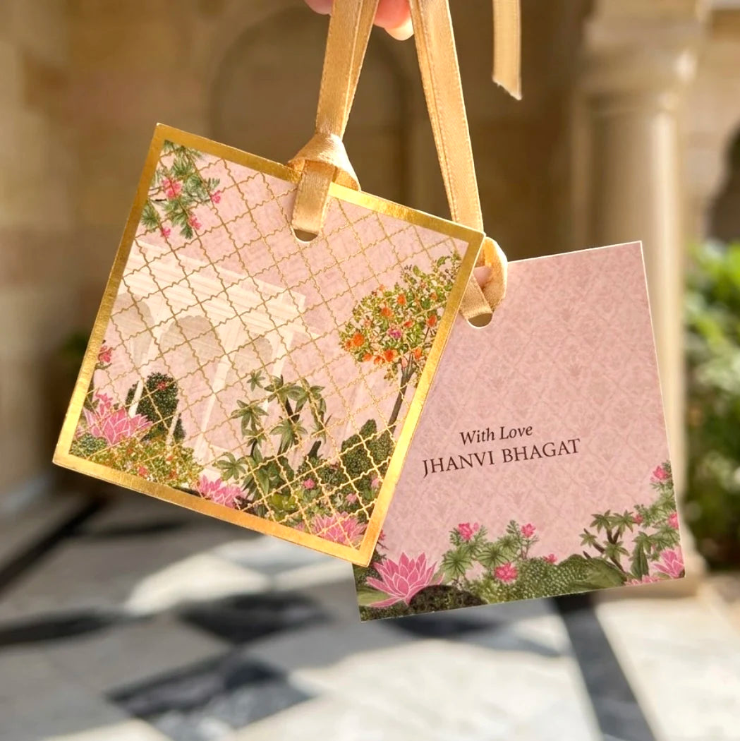 Pink Spring Hanging Gift Tag