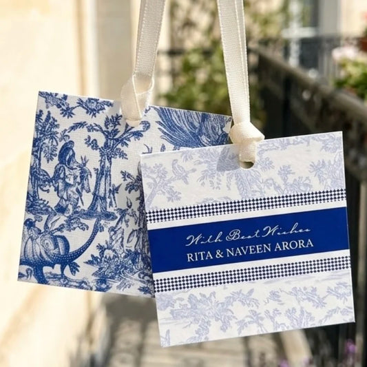 Blue Serena Hanging Gift Tags