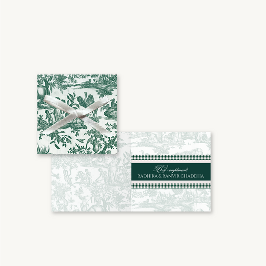 Bottle Green Serena Folded Gift Cards