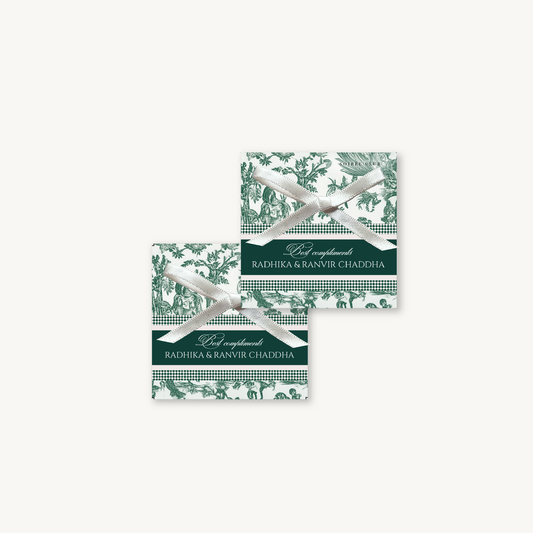 Bottle Green Serena Single Sided Gift Tag