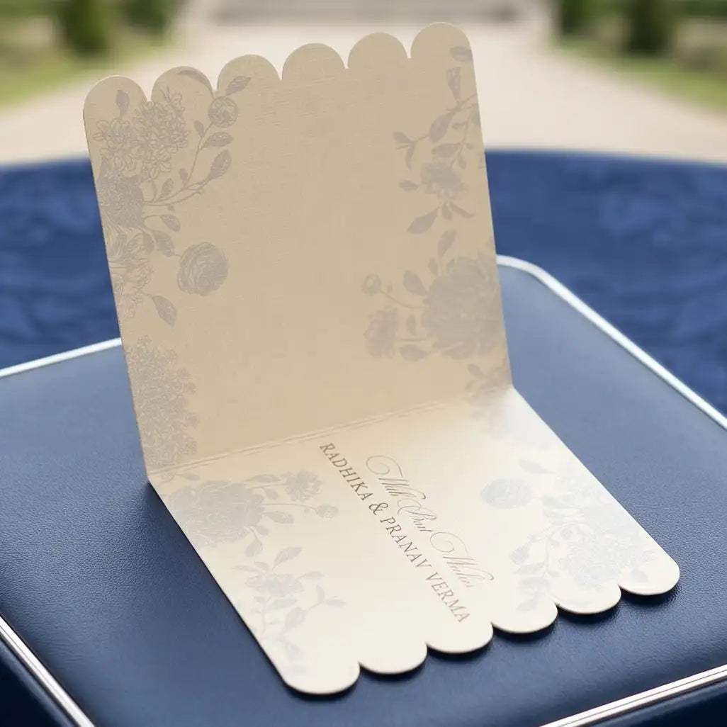 Blue Bloom Folded Gift Cards