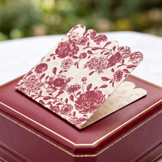 Red Bloom Folded Gift Cards