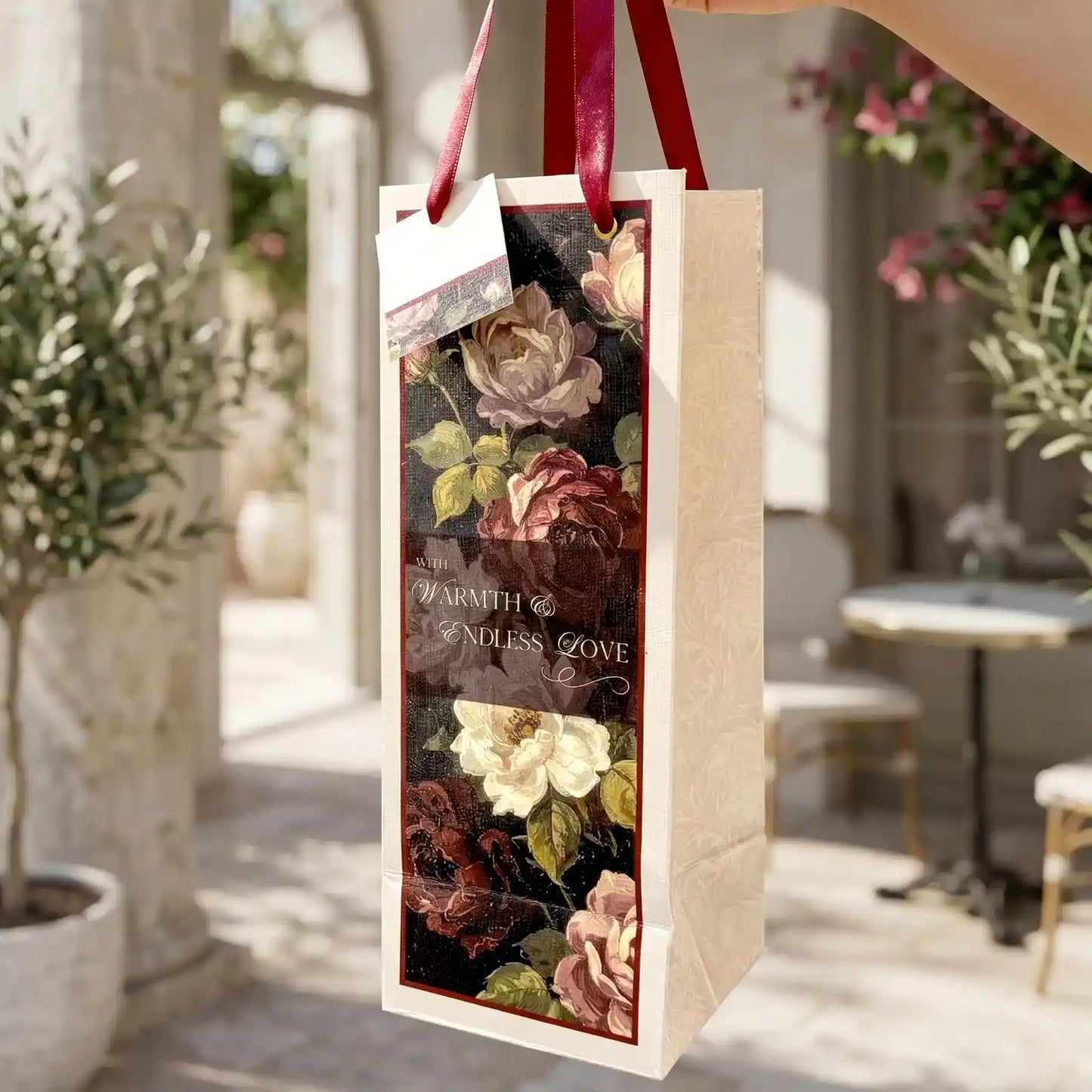 Noir Rose Bottle Bag