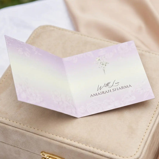 Lilac Bouquet Folded Gift Cards