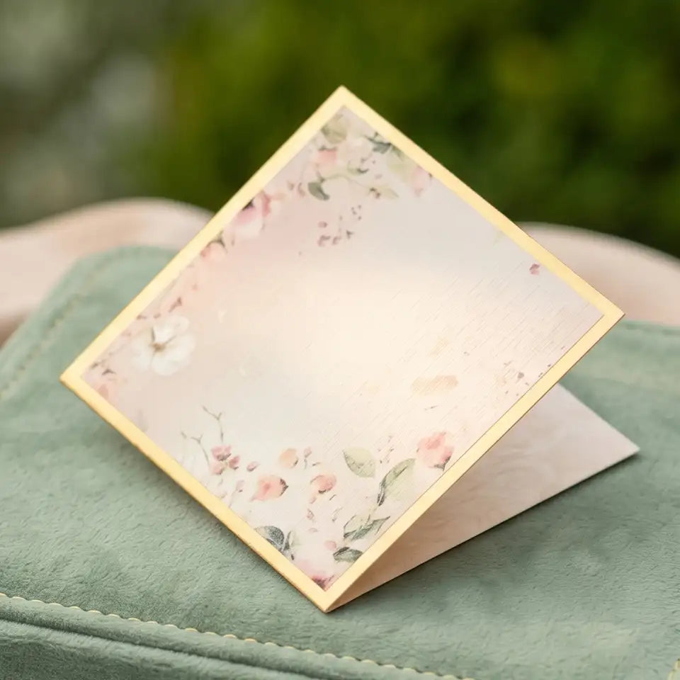 Pink Bouquet Folded Gift Cards