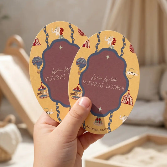 Carnival Yellow Kids Gift Tag
