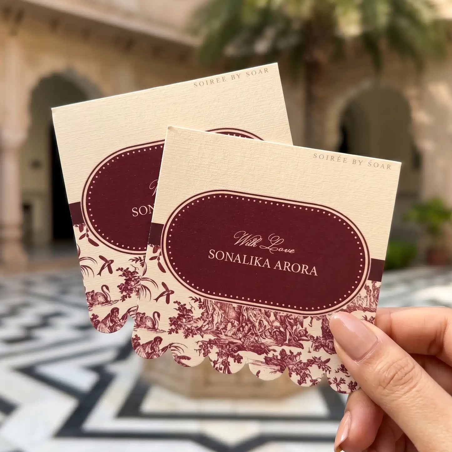 Coco Merlot Single Sided Gift Tag