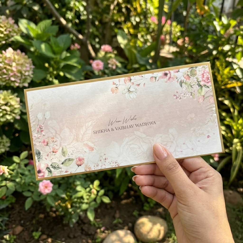 Pink Bouquet Money Envelopes