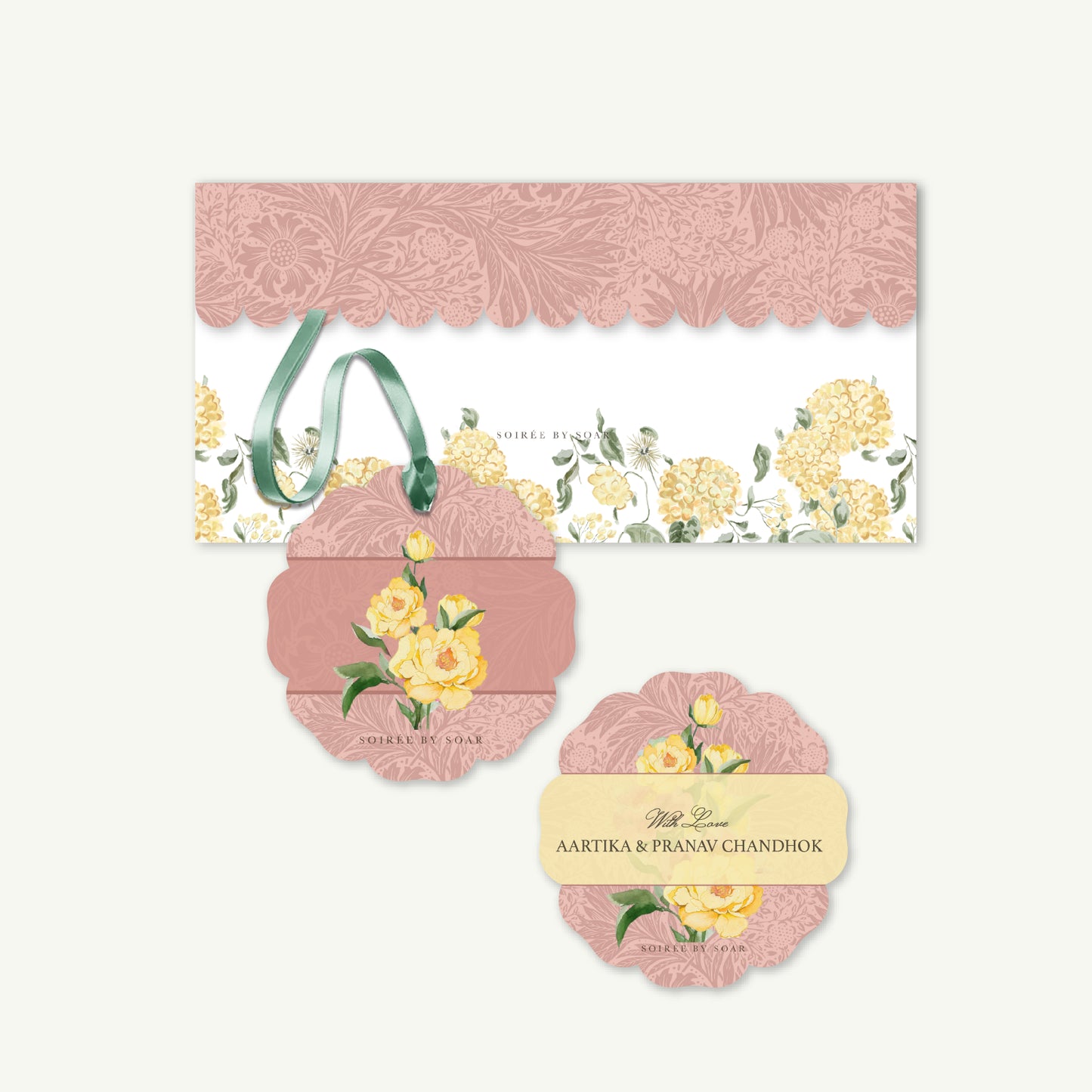 Pastel Peach Fleur Amour Mini Set