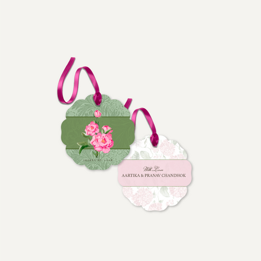 Mint Green Fleur Amour Hanging Gift Tag
