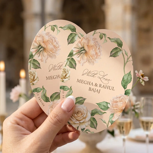 Blush Rose Floral Single Sided Gift Tag