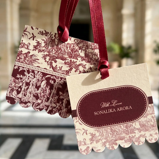 Coco Merlot Hanging Gift Tag
