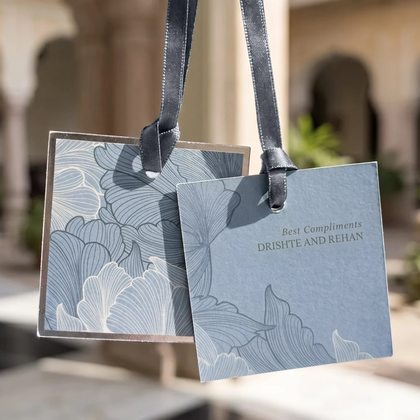 Ice Blue Sauvage Hanging Gift Tag