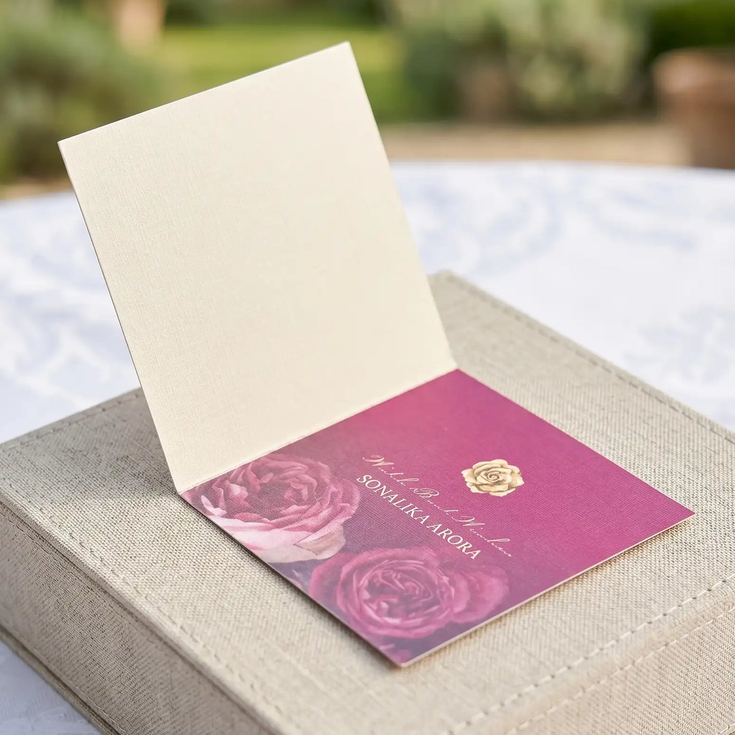 La Vie En Rose Pink Folded Gift Cards