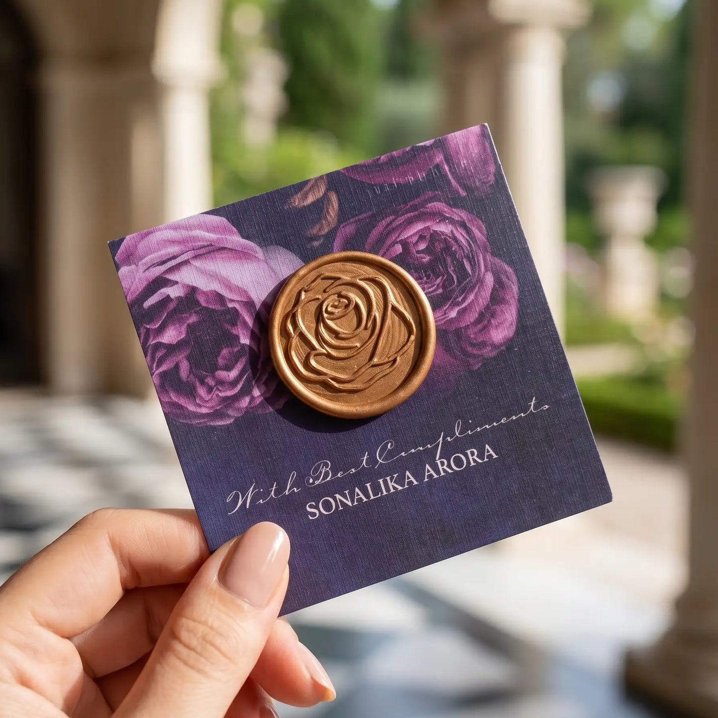 La Vie En Rose Wine Single Sided Gift Tag