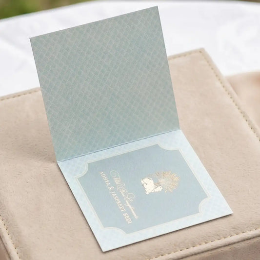 Pale Blue Mirah Folded Gift Cards