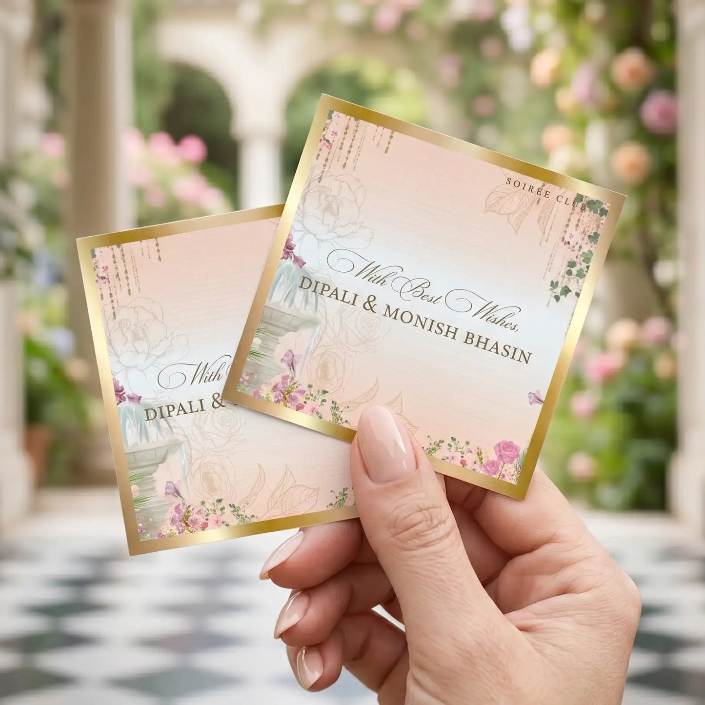 Peach Paradise Single Sided Gift Tag