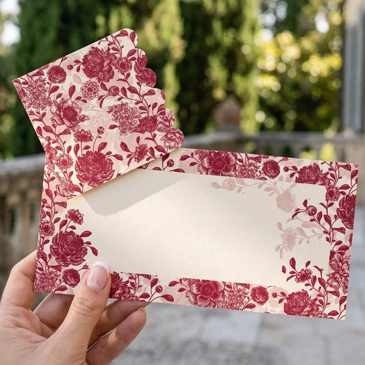 Red Bloom Mini Keepsake Combo Plain (No name)