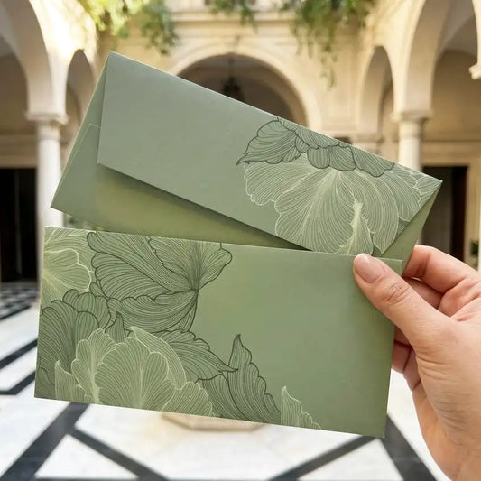 Sauvage Mint Green Money Envelopes - Set of 10 Plain (No name)