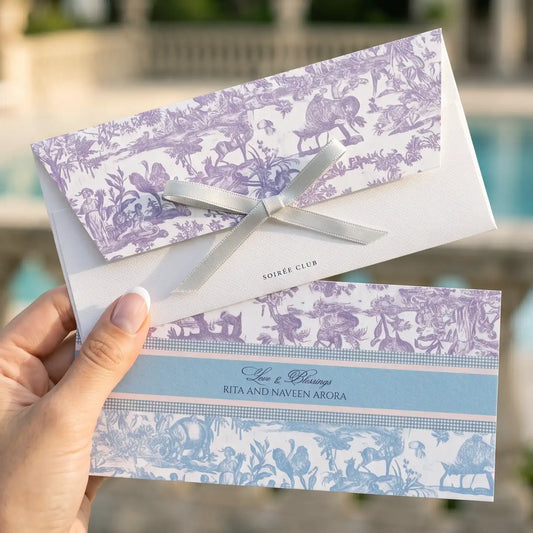 Lilac and Blue two-tone Serena Money Envelopes