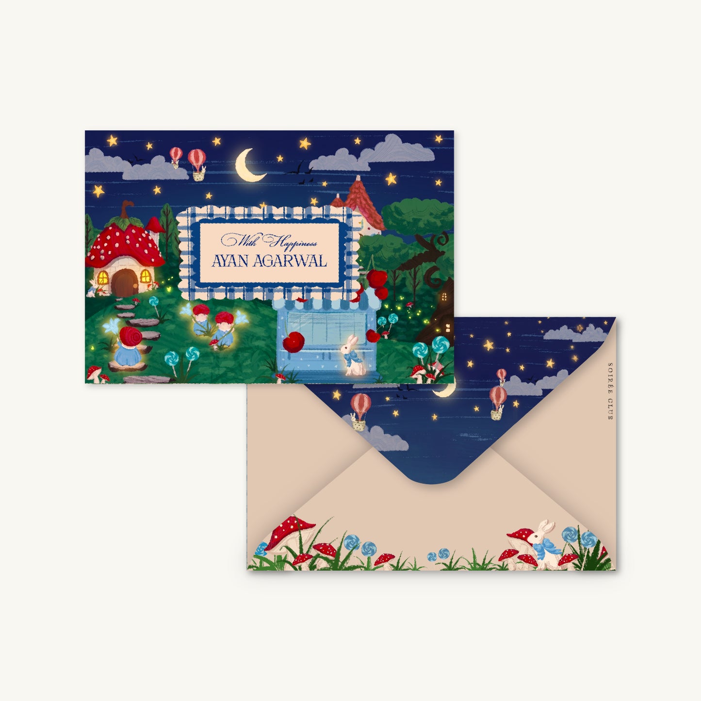 SugarPlum Forest Navy Junior Set