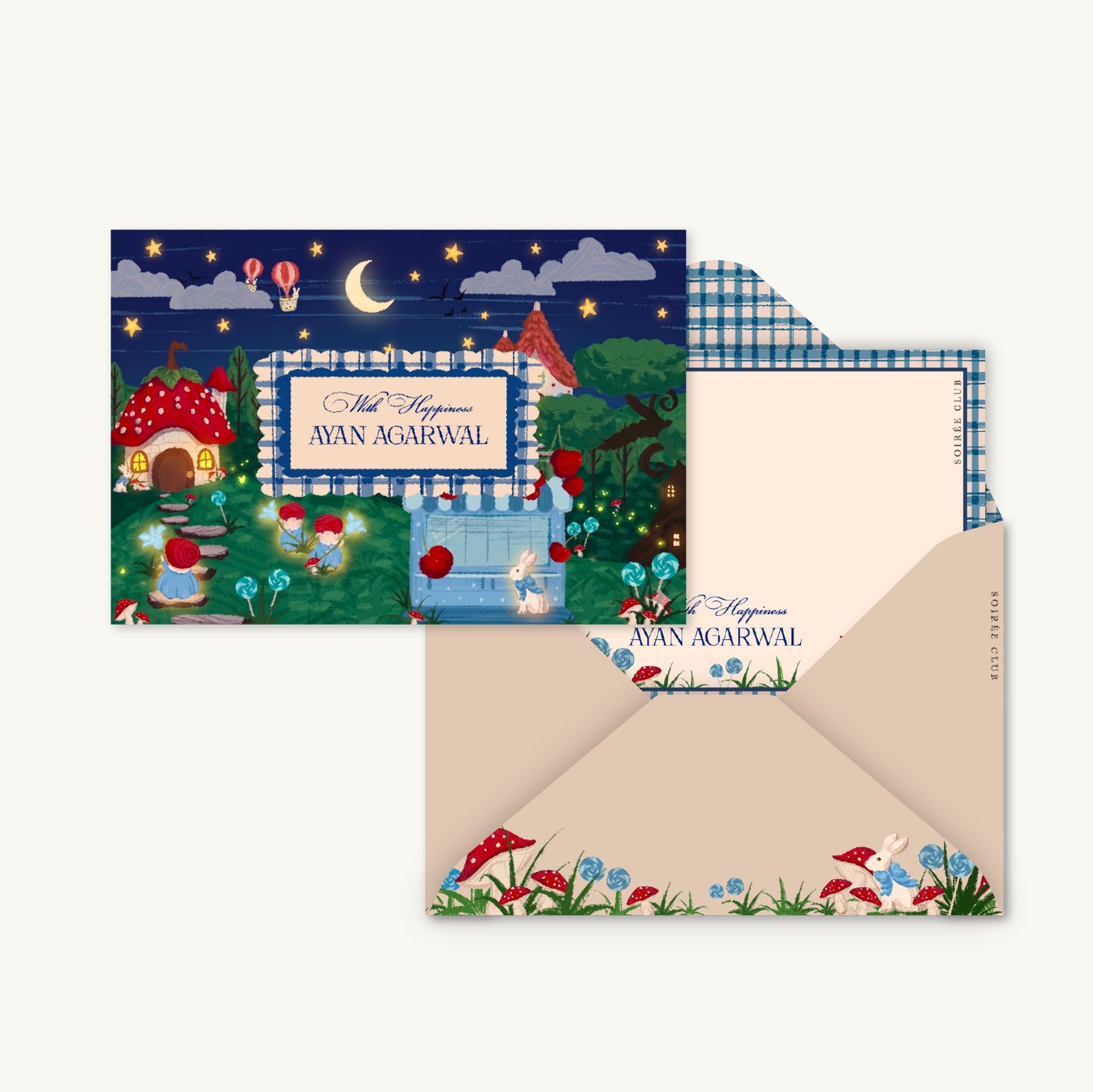 SugarPlum Forest Navy Junior Set