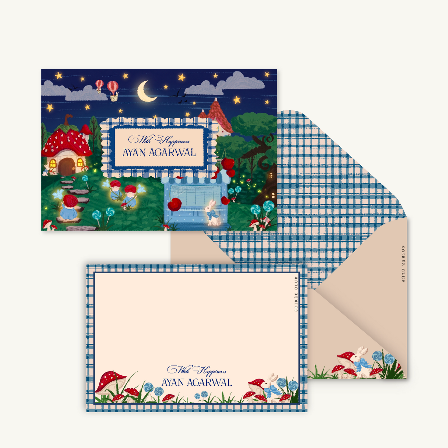 SugarPlum Forest Navy Junior Set