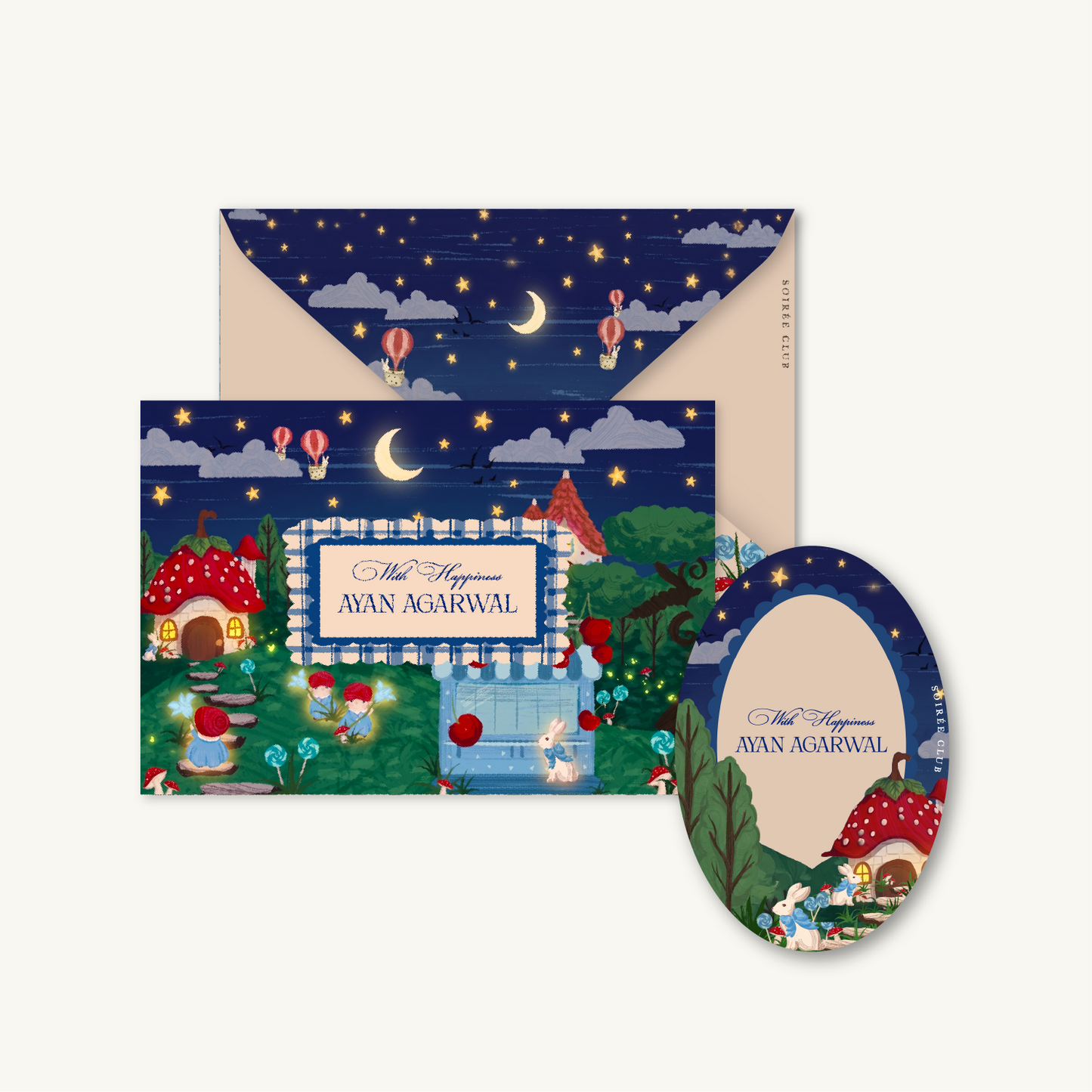 SugarPlum Forest Navy Junior Set