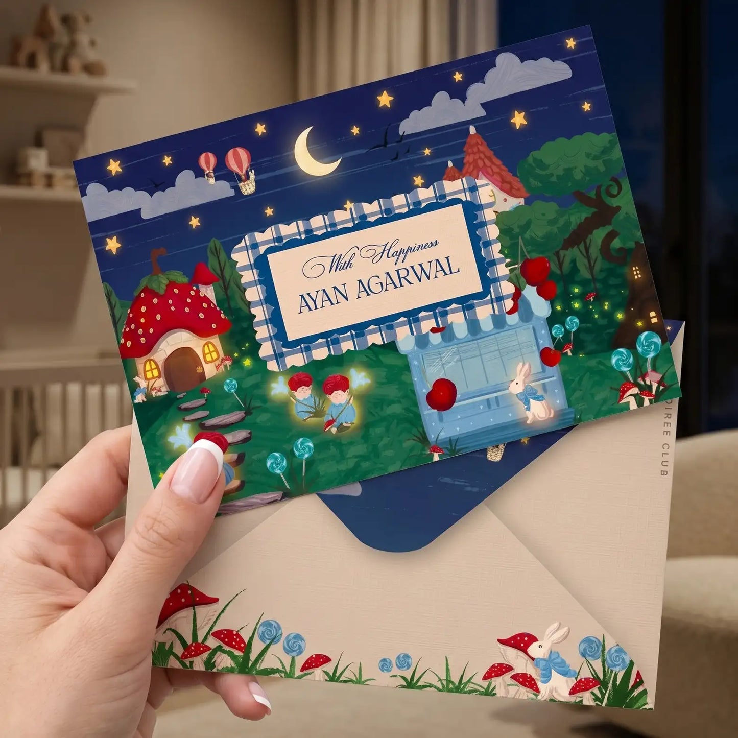 SugarPlum Forest Navy Junior Set