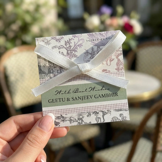Green Serena Single Sided Gift Tag